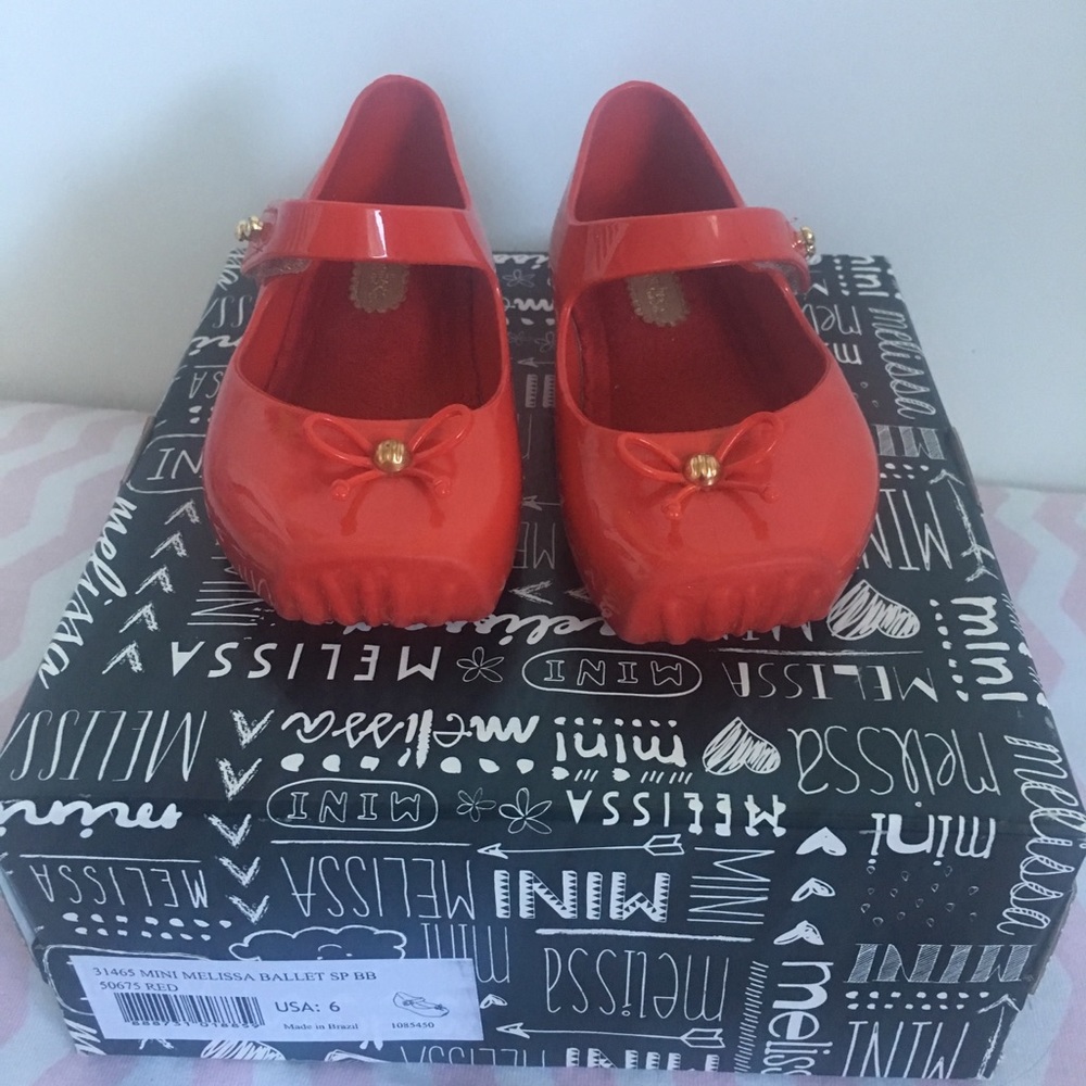 Mini Melissa Red Shoes